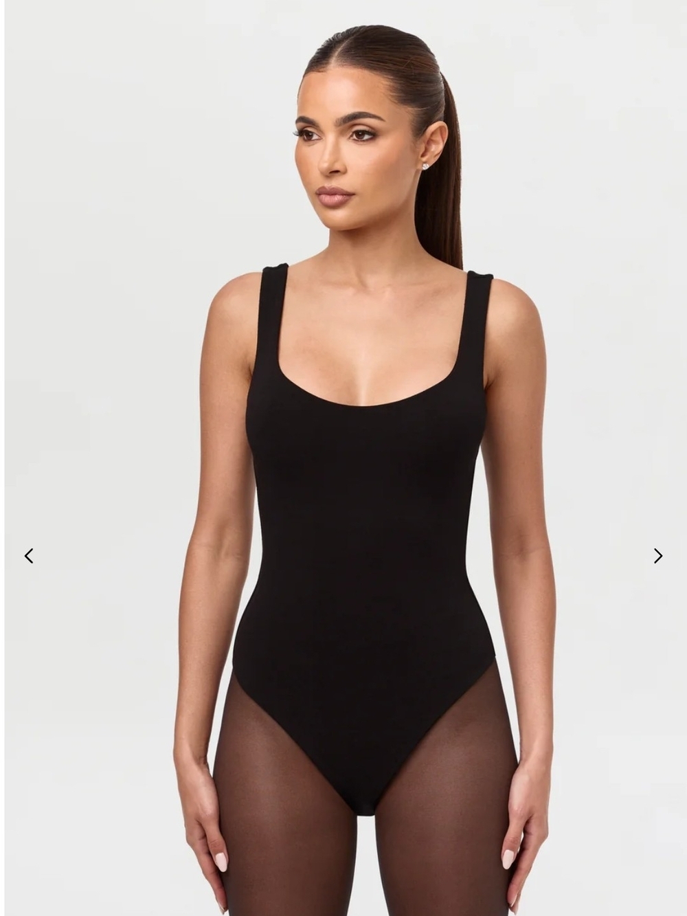 NWT Naked Wardrobe Black NW Tank Bodysuit Size 3X Double Lined